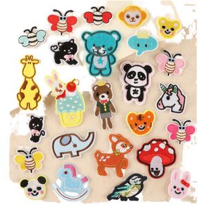 Patchs en tissu personnalisés DIY mignons et écologiques à broder ou à thermocoller, motifs fleurs et cœurs pour chapeaux, sacs et vêtements - Product Image 1