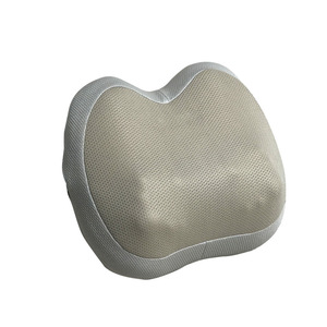 Almohada de Masaje Beige de Tela de Cáñamo con Compresión Caliente y Masaje Mecánico para Cuello, Hombros, Espalda y Cintura, Modelo Recargable - Product Image 4