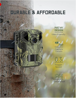 Caméra de surveillance de la faune spéciale haute performance, version mini basique, WiFi, 4K, 48MP, vidéo, portée IR 20m/85ft, IP65