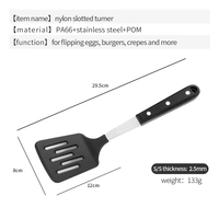 Pom Poignée Cuisine Spatule De Cuisine Nylon pa 66 Tourneur À Fente Turner De Cuisine Entriegelt Das Ruder Tokarz Szczelinowy Slidset