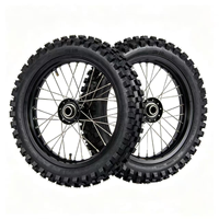 Juego de Ruedas Tubeless CNC Plateadas Supermoto de 17 Pulgadas para Sur-Ron X260 Light Bee, 1.60x17 2.15x17