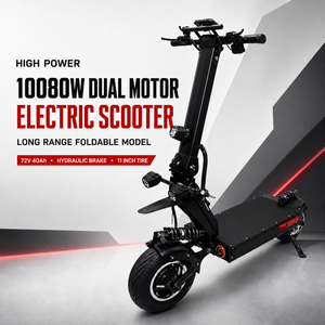 สกู๊ตเตอร์ 10080W 72V 40Ah มอเตอร์คู่ ระยะไกล พับได้ ขับขี่ออฟโรด ระบบดิสก์เบรกไฮดรอลิก สำหรับผู้ใหญ่ Thunder 2 สกู๊ตเตอร์ Thunder 2 - Product Image 1