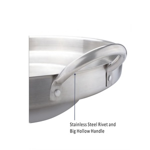 16 <span class=keywords><strong>pouces</strong></span> Inoxydable En Acier En Plein Air Grand Wok Costume Pour La Friture ou Bouillante - Product Image 4