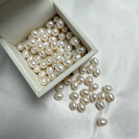 Perles d'eau douce Zhuji 7,3-8,3 mm, forme de riz, qualité AAA, lustre naturel brillant, perles en vrac bon marché