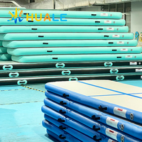 Tapis de gymnastique gonflable à air, directement de l'usine, avec support ferme et PVC renforcé