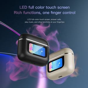 V8หูฟังไร้สายแบบอินเอียร์สำหรับ BT 5.3 TWS หูฟัง LCD หน้าจอสัมผัสตัดเสียงรบกวนหูฟังไร้สายแบตเตอรี่จอแสดงผลดิจิตอล - Product Image 4