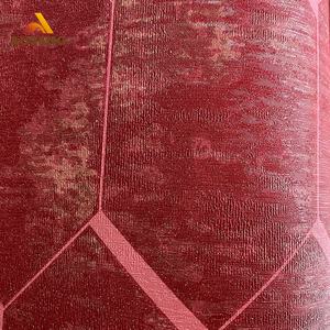 Casa de lujo de pared bricolaje decoración festiva de Pvc Simple rollo de papel 0,53*10M alemán rojo 3D Hd 4D papel pintado - Product Image 3