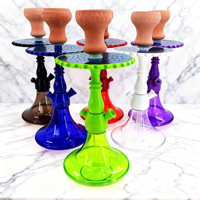 Chicha portable multicolore, design léger, chicha colorée, ensemble complet de chicha, corps transparent, chichas