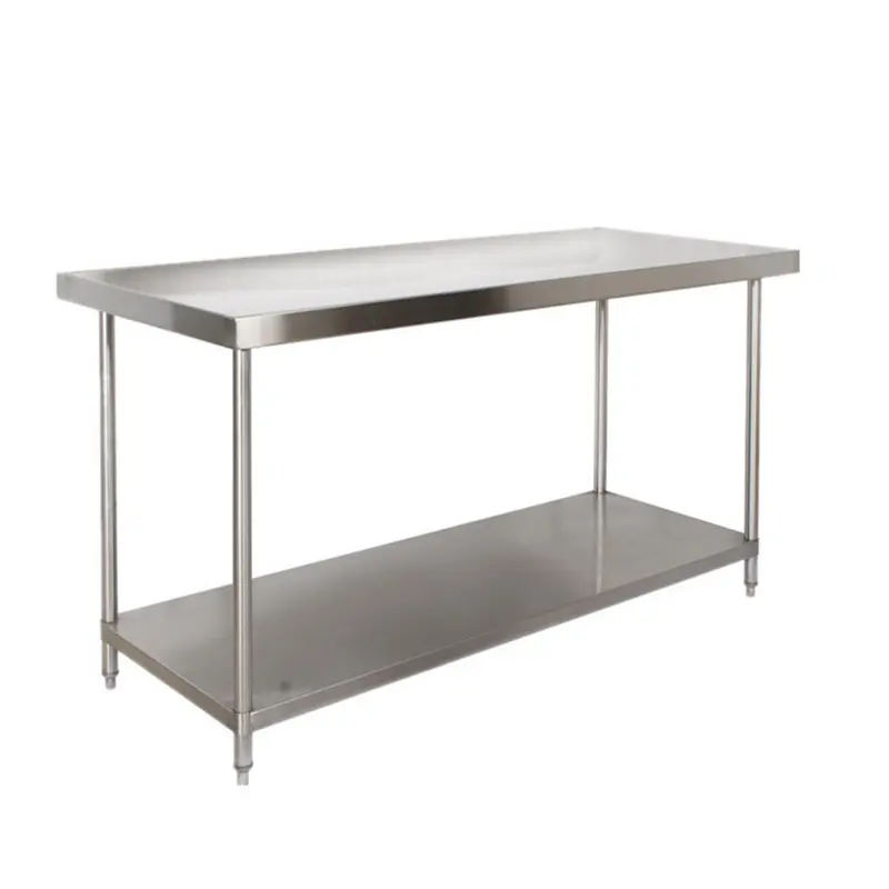 High-quality double-layer stainless steel workbench for hotels and restaurants
