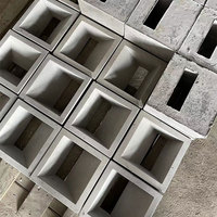 Briques creuses en béton, blocs minces emboîtables avec design tendance de pot de fleurs pour aménagement paysager, murs de séparation frittés
