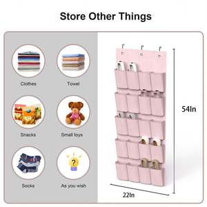 <b>Shoes</b> and Gadgets Authentic Over the Door <b>Shoe</b> Storage 20 Pockets Non-woven Hanging <b>Shoe</b> Storage Organizers 2 <b>Hooks</b> for Storing - Product Image 6