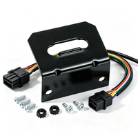 Support de montage pour faisceau de câblage de remorque en acier noir brillant personnalisé, support de connecteur latéral pour véhicule, pour camion