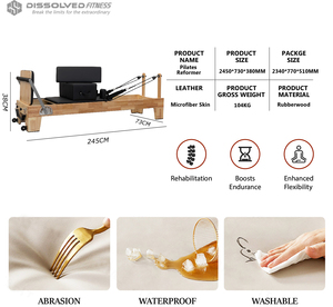 Blanc Pilates Reformer Uden prélats Polates avec boucles Quigdao enfants Streps Fitness tapis boucle équipement d'exercice - Product Image 2