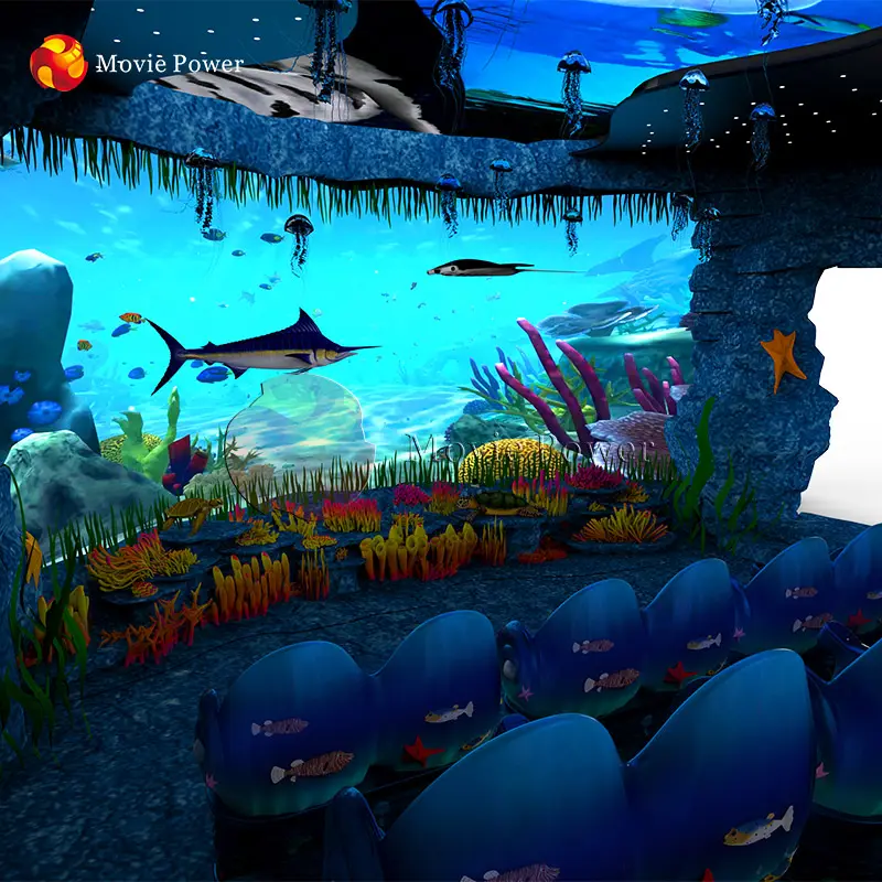 จำลองOcean 3D VRแว่นตาโรงภาพยนตร์เสมือนจริงพร้อมบริการออกแบบไซต์