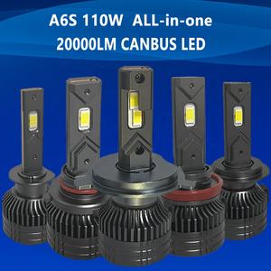 Fabbrica wholessales led faro All-in-one lampadine per auto A6S 55W 110W 20000LM IP68 6000K ad alta potenza led lampade auto - Product Image 5