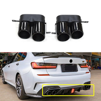 BMW 3 Serisi G20 için Pre-Lci Aero Kit MP Stil DS Difüzör Splitter Ayna Kapağı Spoyler Arka Tampon Havalandırma Göz Kaşları