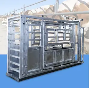 Cattle Crush Galvanized Cattle Panel Squeeze Crush Cattle Handling Equipment With Weighing System
