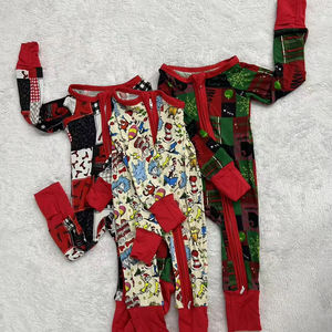 Zs Mystery Bundle RTS Bamboo Impresión aleatoria Doble cremallera Mameluco de bambú para bebé Ropa de bebé recién nacido - Product Image 3