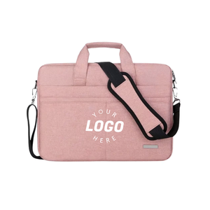 Bolso para Portátil Rosa Personalizado para <span class=keywords><strong>Mujer</strong></span>, Maletín Delgado a Prueba de Golpes con Correa para el Hombro - Product Image 1