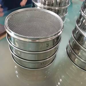 High Quality Stainless Steel Standard Test Sieve Set, Woven <b>Wire</b> <b>Mesh</b> Sieve for Soil Sand Fertilizer - Product Image 4