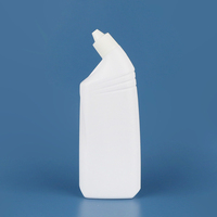 Bouteille de nettoyant pour toilettes blanche vide de 700ml 23oz avec étiquette personnalisée bouteille en plastique à presser pour détergent liquide chimique avec bouchon torsadé