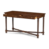 Tables consoles en bois de chêne de haute qualité, style traditionnel antique élégant, pour usage domestique, avec deux tiroirs
