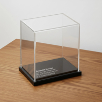 Cajas de Exhibición Cuadradas Modernas Apilables de Acrílico de Alta Transparencia con Tapas Antipolvo, Personalización de Fábrica, Venta al Por Mayor