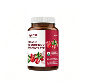 Concentré de canneberge biologique de haute qualité, marque privée, puissant antioxydant, favorise et améliore la santé de la vessie, capsules OEM - Product Image 1