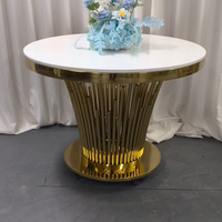 Mesa para pastel de novios de acero inoxidable con ruedas para bodas, hoteles, eventos, banquetes