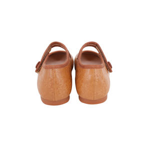 <span class=keywords><strong>Scarpe</strong></span> Casual Mary Jane per bambini <span class=keywords><strong>scarpe</strong></span> da principessa per ragazze <span class=keywords><strong>scarpe</strong></span> da bambina per bambina in pelle goffrata con fiore marrone - Product Image 5