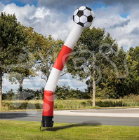 Tube à air de danseur de ciel personnalisé homme drôle agitant le vent gonflable de football homme volant à vendre