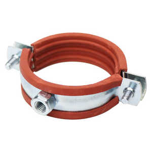 Heavy Duty Pipe <b>Clamps</b> With Epdm Rubber and With Reinforced Band Zinc-plated with Nut - Product Image 2