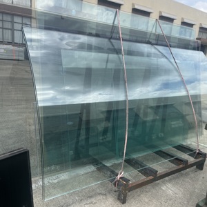 Verre trempé transparent cintré à chaud de grande taille à prix avantageux pour façade de centre commercial - Product Image 1