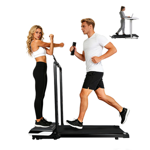 Tapis de course électrique pliable le plus vendu, plateforme de marche plate pour bureau à domicile avec écran LED, portable 3-en-1 - Product Image 1