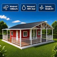 Nouvelle conception de maison préfabriquée pliable et extensible avec double terrasse et toit imperméable, maison mobile miniature préfabriquée