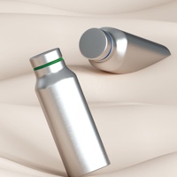 Soniu-Termo de plástico ecológico, termo de acero inoxidable térmico de doble pared, termo aislante, botella de agua