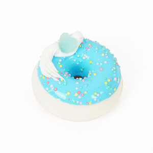 Large PU realistic donut food toy model, realistic dessert cake bread refrigerator magnet, dessert <b>table</b> decoration. - Product Image 5