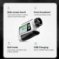 Accessoires de golf en gros Télémètre de golf 6X avec verrouillage de la recherche de la broche et pente pour la mesure de distance