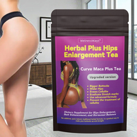 OEM Maca Herbal Plus Thé d'Amélioration pour l'Élargissement des Hanches et des Fesses Grosses Fesses Produit en Fibres Alimentaires Noires