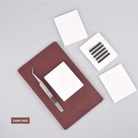 Palette de Cils Magnétique Support de Pince à Épiler Boîte en Acrylique en Cuir PU Tuile de Cils Magnétique Kit de Stockage d'Extension de Cils Organisateur de Maquillage des Yeux