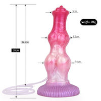 Bunter Silikon-Analdildo mit Riemen, Weicher Flüssigsilikon-Vibrator, Wasserdicht IPX6, Saugnapf, Realistisches Gefühl, für Paare