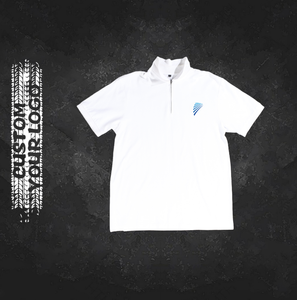 T-shirt à manches courtes à col rond pour homme, coupe ample, logo imprimé personnalisé, mélange polyester/coton, impression sérigraphique sur le devant - Product Image 5