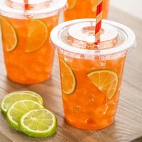 Prix d'usine, vente en gros, gobelets à bulles pour boissons froides et jus, en plastique jetable, personnalisables avec logo, de qualité alimentaire, pour animaux de compagnie