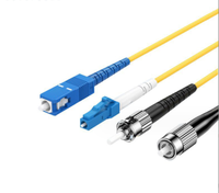 Cordon de brassage fibre optique personnalisé LC/UPC-LC/APC SM DX pour usage intérieur, 10G SFP, monomode, 2.0mm 3.0mm, port duplex SC/LC/FC, garantie 5 ans