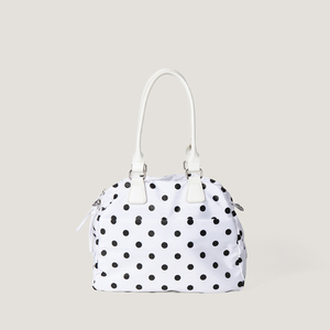 New style versatile dot handbag stylish lightweight casual large capacity travelable portable <b>bowling</b> bag shoulder bag - Product Image 5