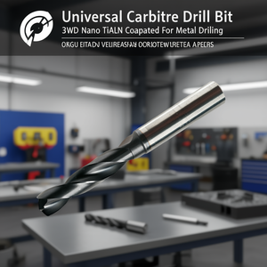 Broca universal de carburo 3xD con revestimiento Nano TiAlN para perforación de metal - Product Image 3