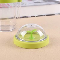 Gobelet à café en plastique personnalisé de 360 ml (12 oz) écologique à double paroi avec motif floral, sans BPA, avec paille
