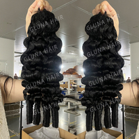 Extensiones de Cabello Humano Rizado Birmano al por Mayor, Pre-Enlazadas con Nudos Milagrosos # Color Piano P4/27 para Mujeres de Piel Oscura