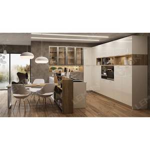 <span class=keywords><strong>Cuisine</strong></span> modulaire <span class=keywords><strong>complète</strong></span> de style moderne, avec îlot intelligent, armoire en MDF, évier, conception d'ingénierie standard, mobile - Product Image 5