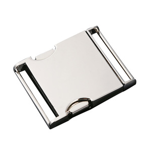 Hebilla de Aleación para Mochila, 40mm de Diámetro Interior, Herraje Duradero para Bolsos, Plateado/Negro Q187-40 - Product Image 4